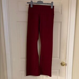 Aerie Deep Cherry Bootcut Leggings